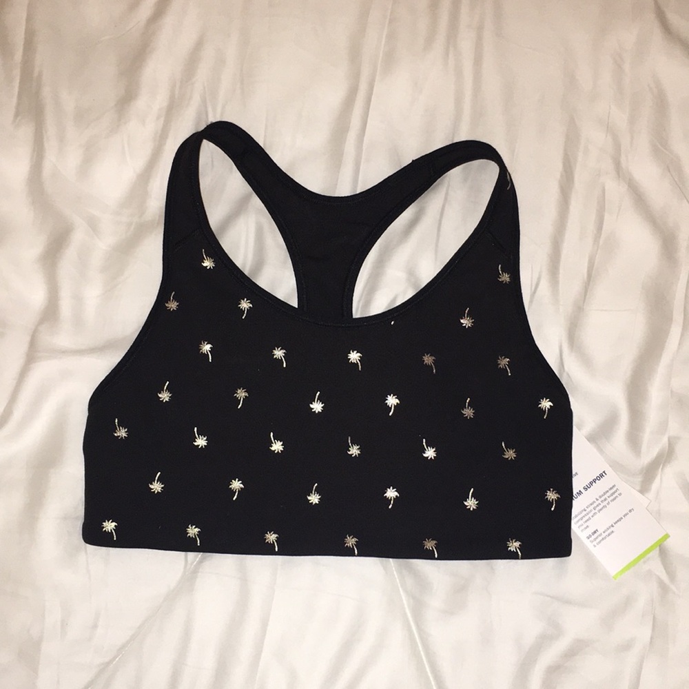Black sports bra NWT